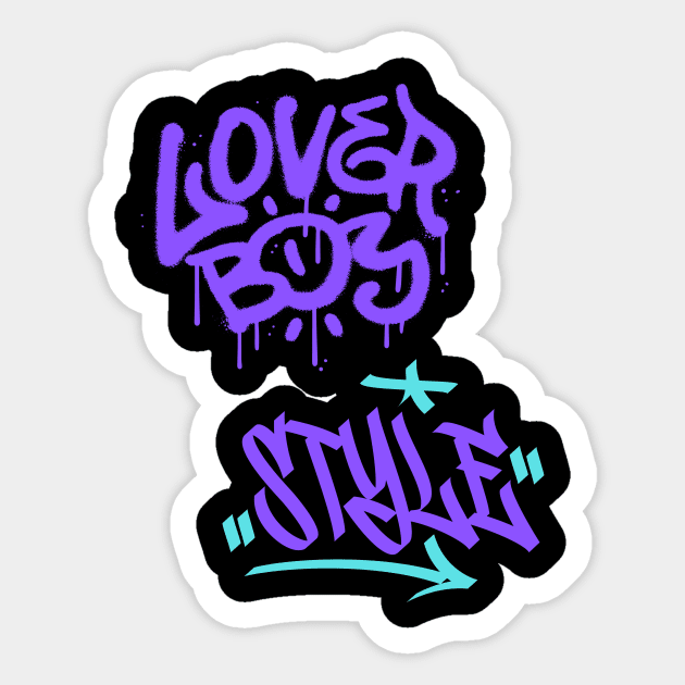 LOVER BOY STYLE DESIGN Sticker by The C.O.B. Store